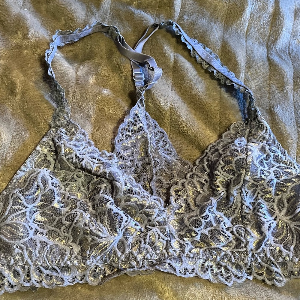 Lace Bralette in Gray